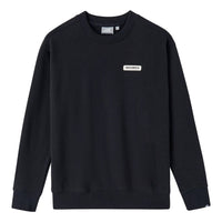 (WMNS) New Balance Logo Print Sweatshirts 'Black White' NC734062-BK