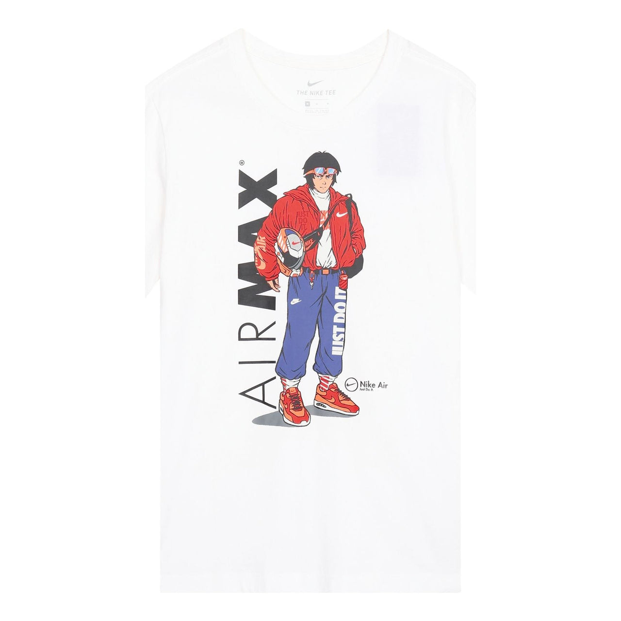 Nike Sportswear Pattern Printing Sports Round Neck Short Sleeve White DB6158-100