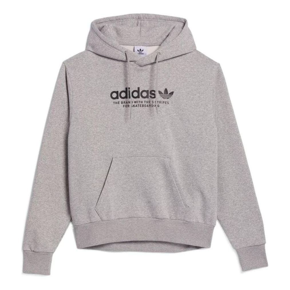adidas originals Skateboarding 4.0 Logo Hoodie 'Medium Grey Heather' HM2585