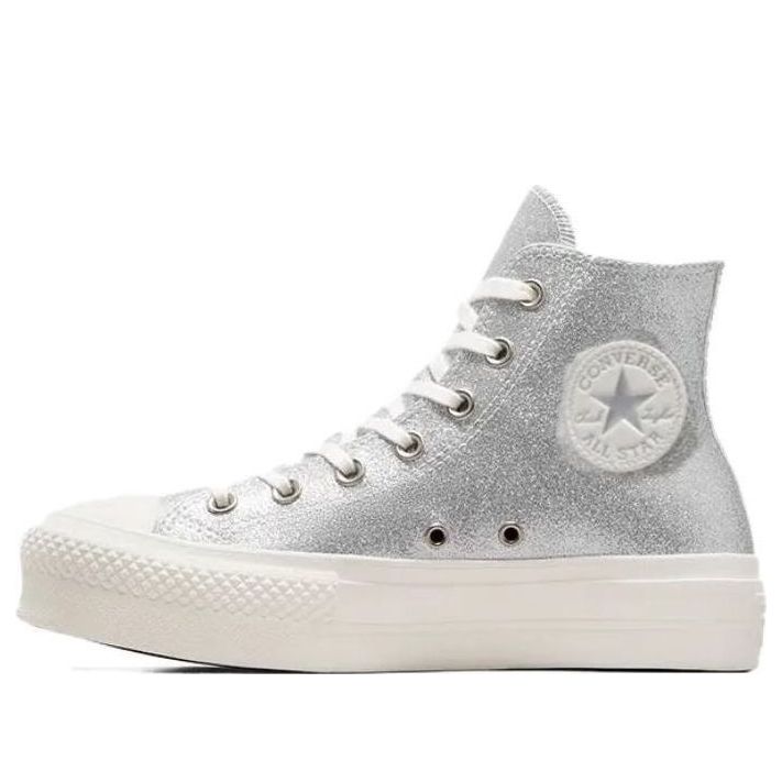 (WMNS) Converse Chuck Taylor All Star Lift Hi 'Silver' A07949C