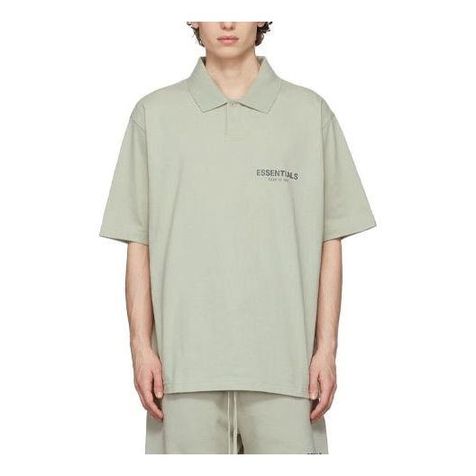 Fear of God Essentials FW21 SSENSE Polo Shirt 'Concrete' FOG-FW21-113
