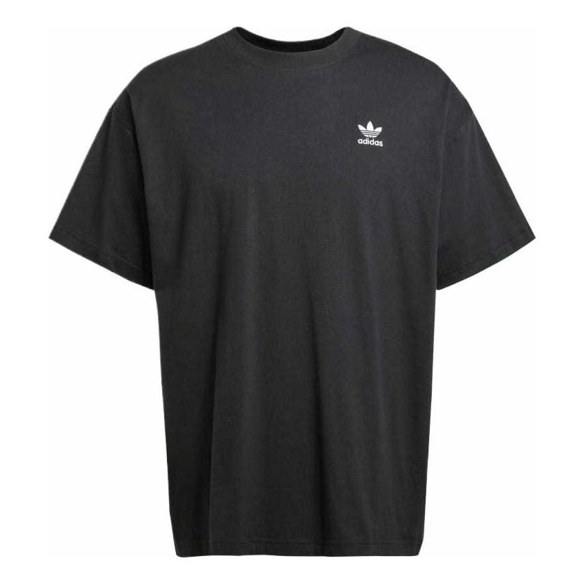 adidas Camiseta Trifolio Essentials Oversized 'Black White' JD0349