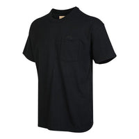 Men's Nike Solid Color Pocket Round Neck Loose Short Sleeve Black T-Shirt DQ9296-010