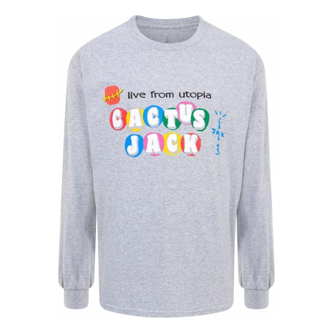 Travis Scott x McDonalds FW22 CJ Live From Utopia L/S T-shirt 'Grey' CJMD-LS131