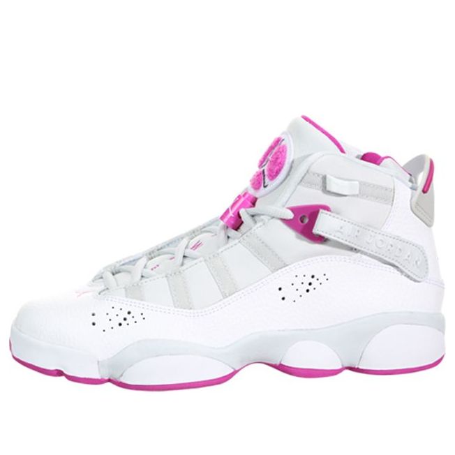 (GS) Air Jordan 6 Rings 'Platinum Fuchsia' 323399-011