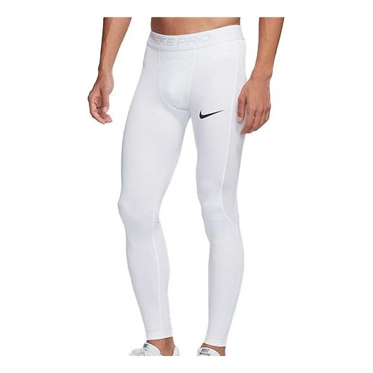 Men's Nike Pro Training Tight White Gym Pants/Trousers/Joggers BV5642-100