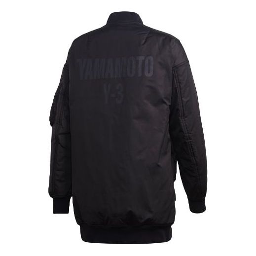 Men's Y-3 Back Logo Zipper Jacket Black GK4366