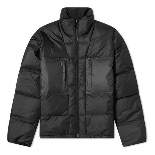 Nike ACG Down Fill Jacket Zipper Stand Collar Down Jacket Black CD7660-010
