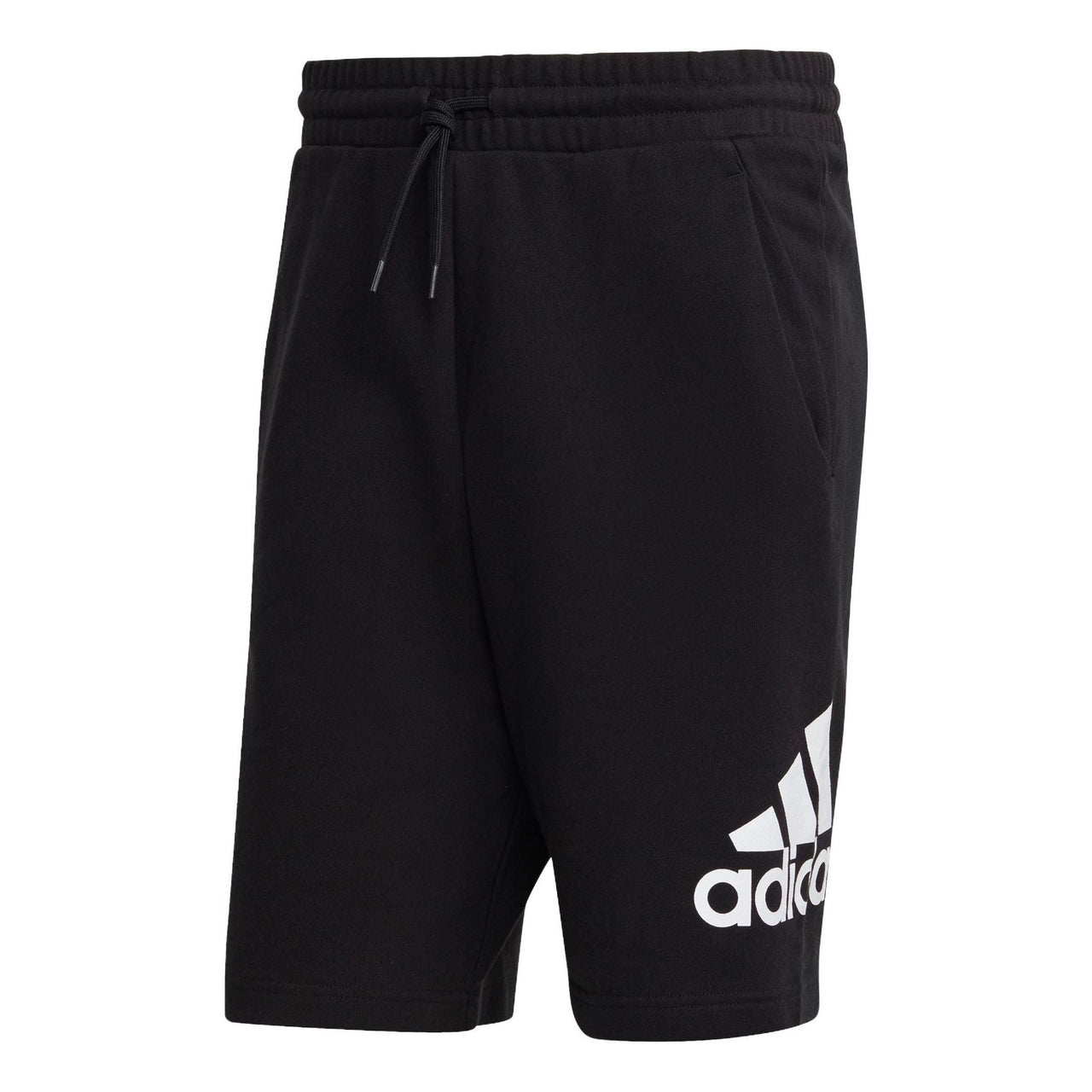 adidas Essentials Big Logo French Terry Shorts 'Black' IC9401