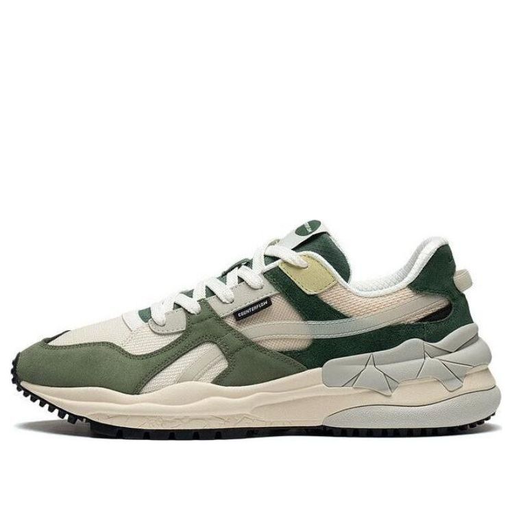 Li-Ning ChengFeng Sport Sneakers 'Beige Green' AGCT171-2