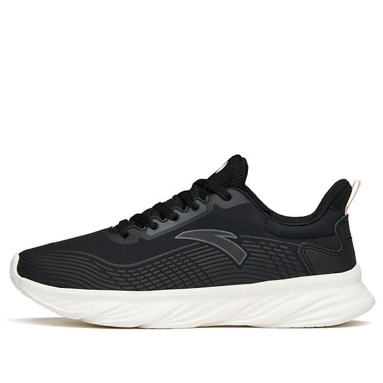 (WMNS) ANTA Running Series Sneakers 'Black Mesh White' 122145571-9