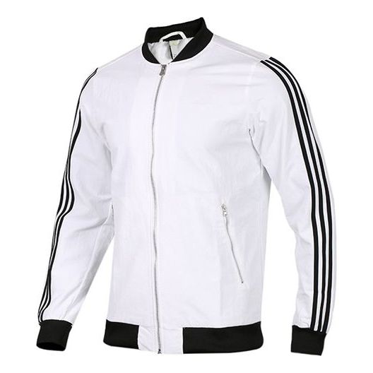 adidas neo M Wnd Brkr Bmbr Woven Athleisure Casual Sports Jacket White CZ1720