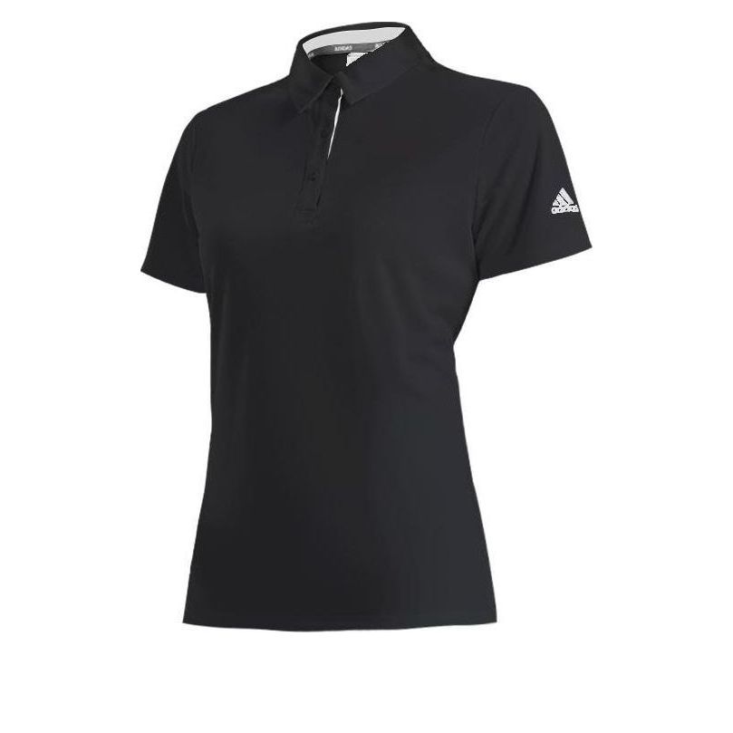 (WMNS) adidas Aeroready Polo Shirt Asia Sizing 'Black White' HR6418