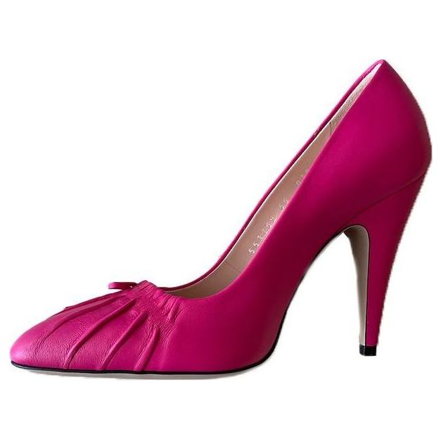 (WMNS) Gucci Nappa Bow High Heel Pumps 'Bright Fucsia' 551759-BKO00-5611