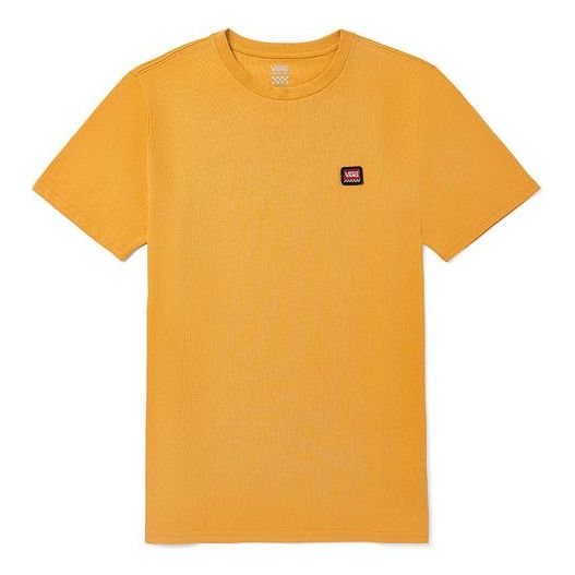 (WMNS) Vans Alphabet Pattern Printing Short Sleeve Yellow VN0A4MNC50X