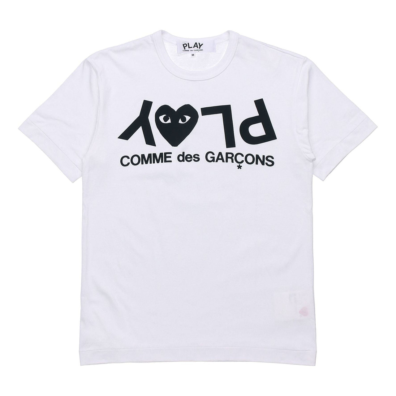 COMME des GARCONS PLAY Inverted Text T-Shirt 'White' AZ-T068-051-1