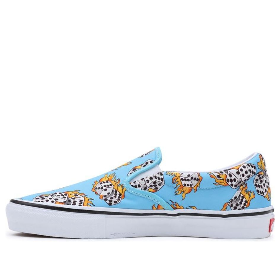 Vans Skate Slip-On 'Blue Flame Dice' VN0A5FCABM6