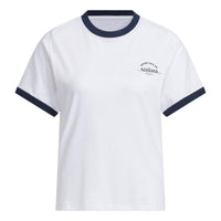 (WMNS) adidas Verbiage T-Shirt Asia Sizing 'White Black' JC8708
