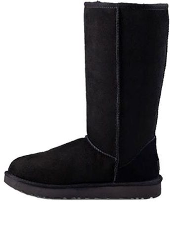 (WMNS) UGG Classic Tall II Black Fleece Lined 1016224-BLK
