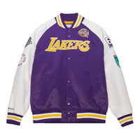 Mitchell & Ness Los Angeles Lakers HOF Satin Jacket 'Pau Gasol 16' OJBF6860-LALYYPGAPRWH