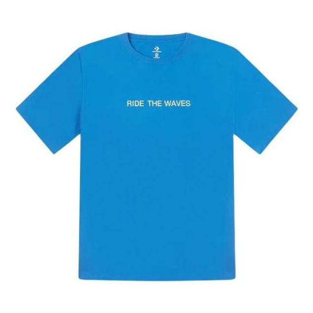 Converse Summer Verbiage T-Shirt 'Blue' 10027218-A02