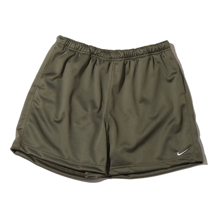 Men's Nike Solid Color Minimalistic Elastic Waistband Logo Medium Olive Shorts DH4658-222