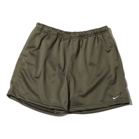 Men's Nike Solid Color Minimalistic Elastic Waistband Logo Medium Olive Shorts DH4658-222