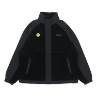 adidas neo U Smly Jkt Colorblock Casual Stand Collar Jacket Black H58046