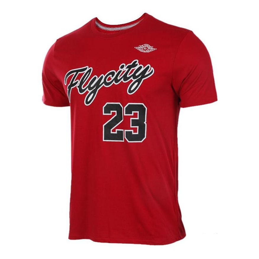 Air Jordan Fly City Short Sleeve T-shirt 'Red' 862840-611