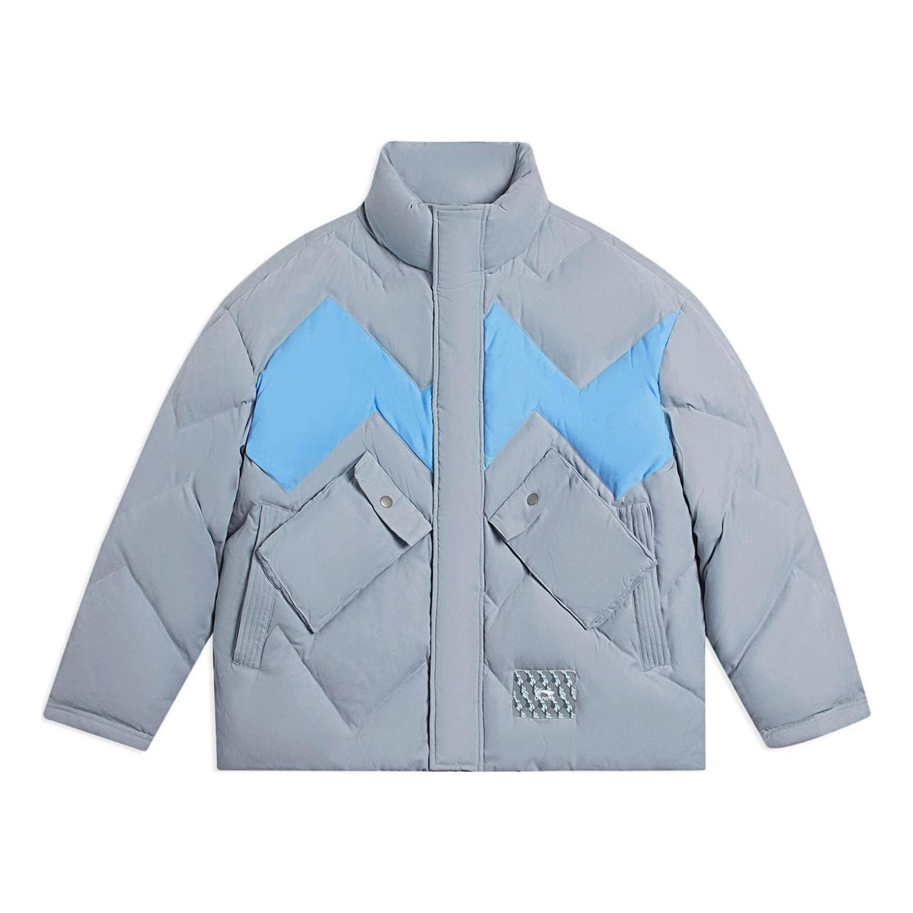 Li-Ning Warm Down Jacket 'Grey Blue' AYMS163-4