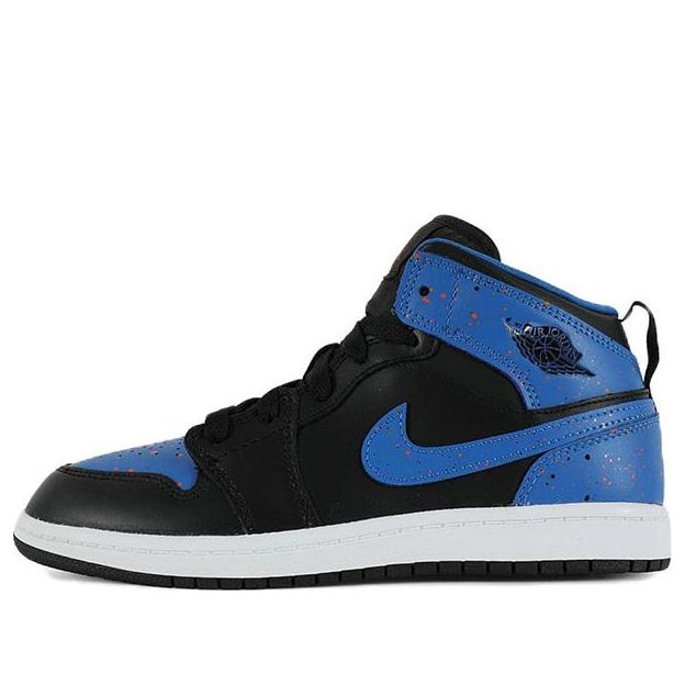 (PS) Air Jordan 1 Mid 'Royal Splatter' 640734-048