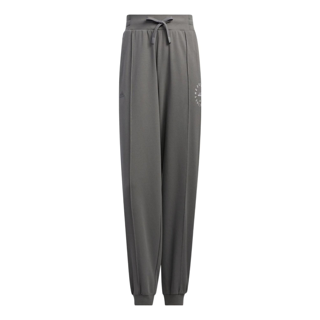 adidas Solid Color Logo Embroidered Pants 'Grey' HZ7063