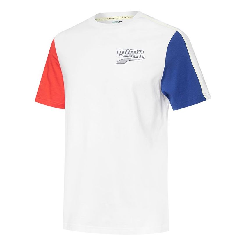 PUMA Decor8 Colour Block T-Shirt 'White' 532705-02