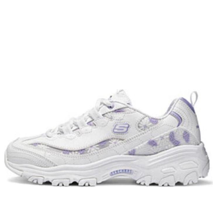 (WMNS) Skechers Women Sport D'Lites 1.0 'White Lavender' 150234-WLV