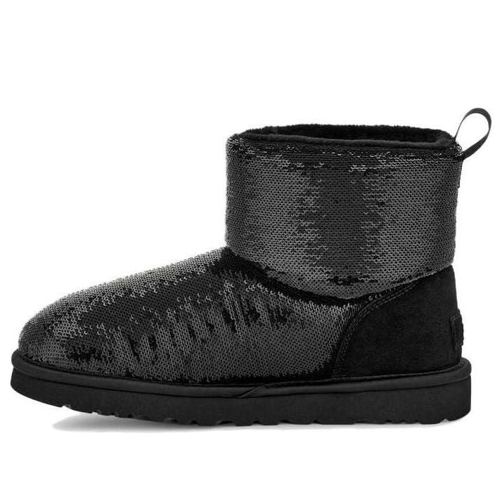 (WMNS) UGG Classic Mini Boot Mirror Ball 'Black' 1151291-BLK