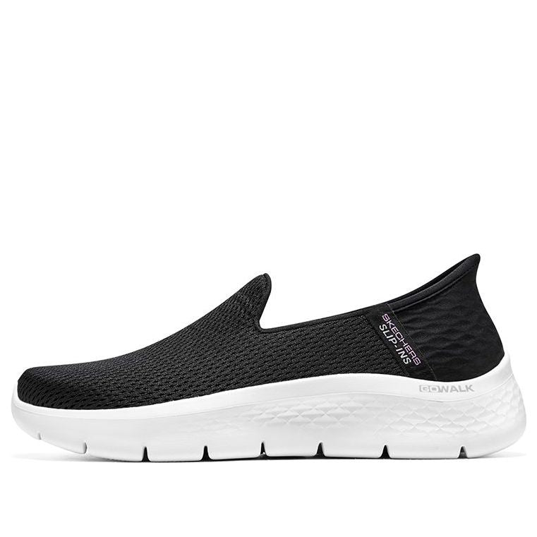 (WMNS) Skechers GO WALK Flex 'Relish - Black White' 124963-BKW