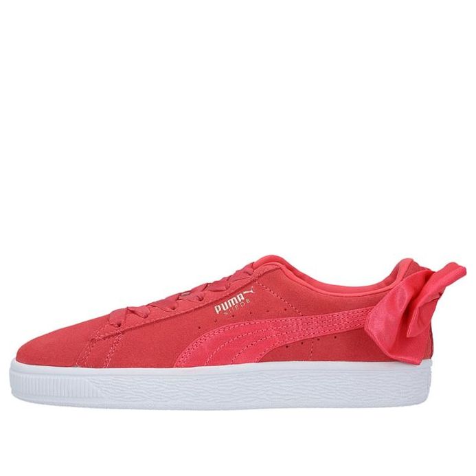 (GS) PUMA Suede Bow 'Red White' 367316-02