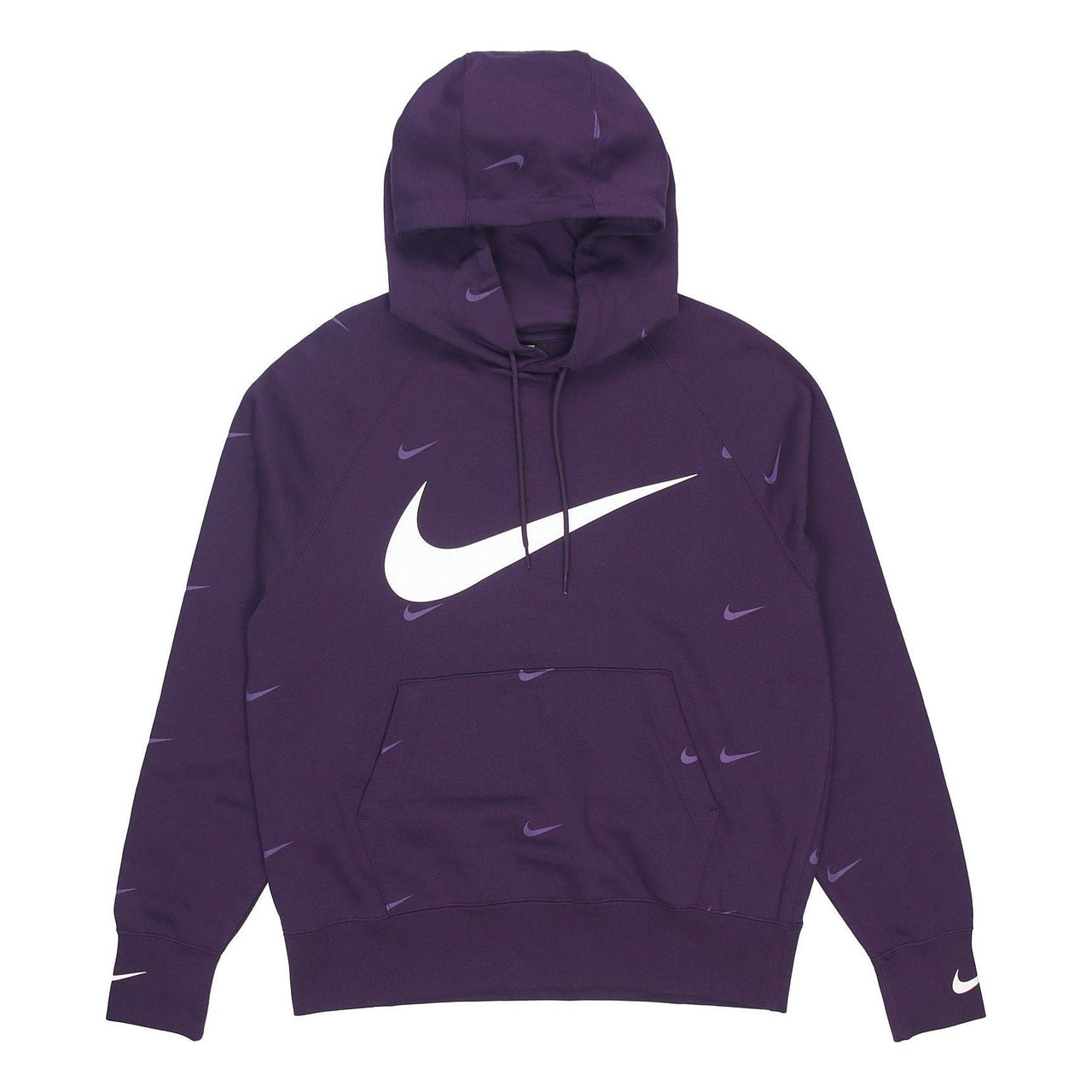 Men's Nike Sportswear Swoosh Athleisure Casual Sports Printing Logo Purple Pullover DA0111-525