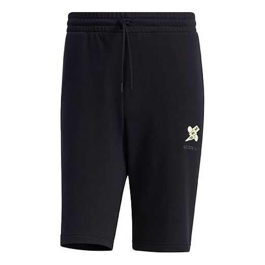adidas neo M Ss May Short1 Printing Casual Sports Shorts Black GP4792