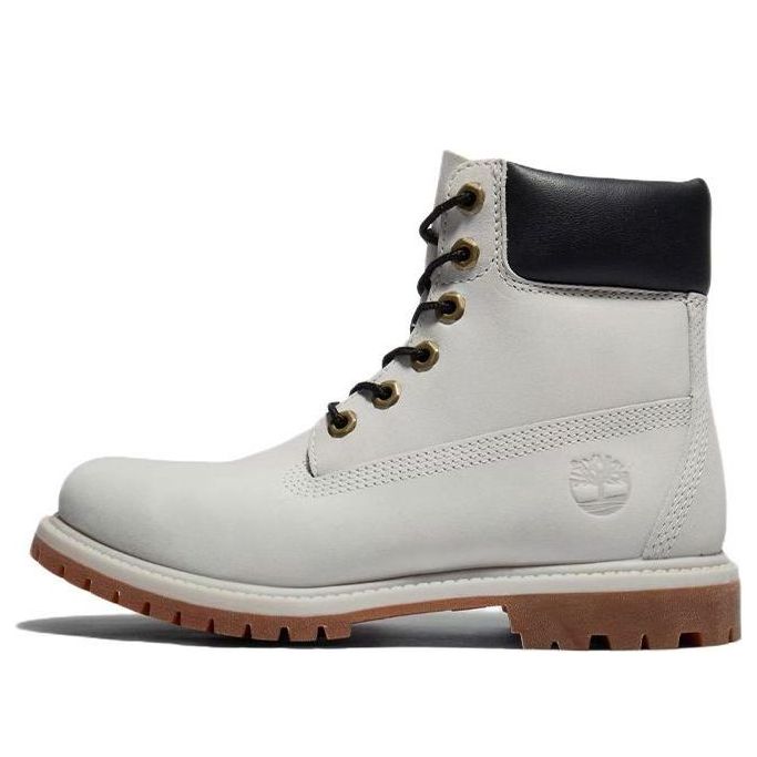 (WMNS) Timberland Premium 6 Inch Waterproof Boots 'Light Grey Nubuck' A5SS3027