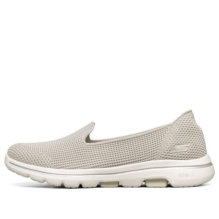 (WMNS) Skechers Go Walk 5 Loafers Beige 124001-NAT