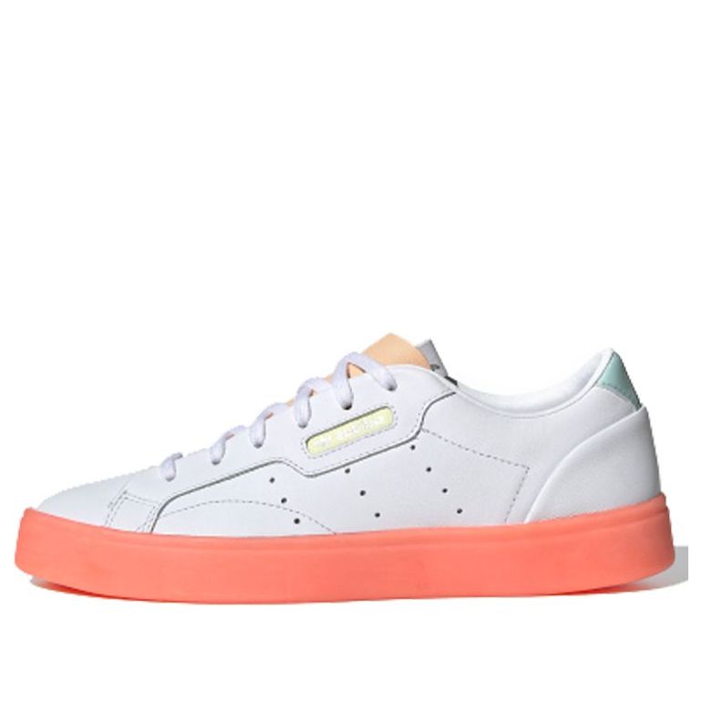 (WMNS) adidas Sleek 'White Glow Orange' FW5463