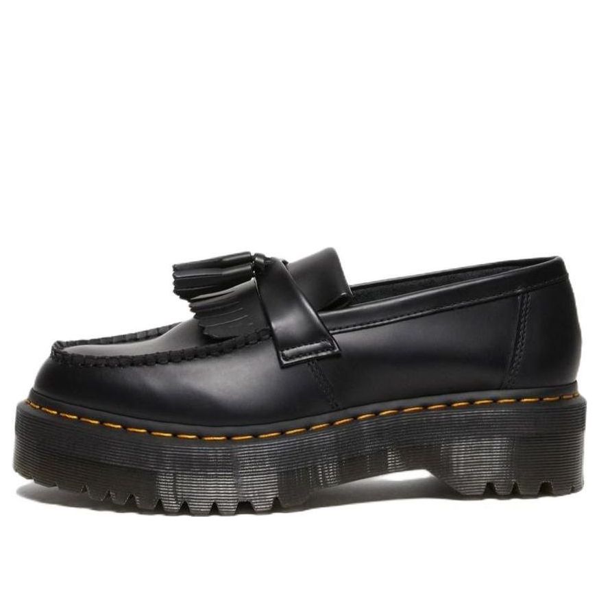 Dr. Martens Adrian Leather Platform Tassel Loafers 'Black Smooth' 27989001