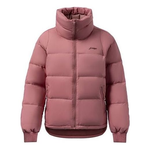 (WMNS) Li-Ning Training Waterproof Puffer Jacket 'Pink' AYMR154-7