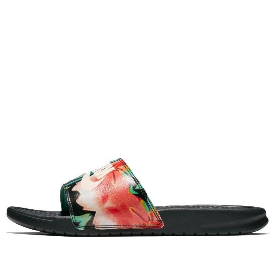 (WMNS) Nike Benassi JDI Print 'Black Floral' 618919-019