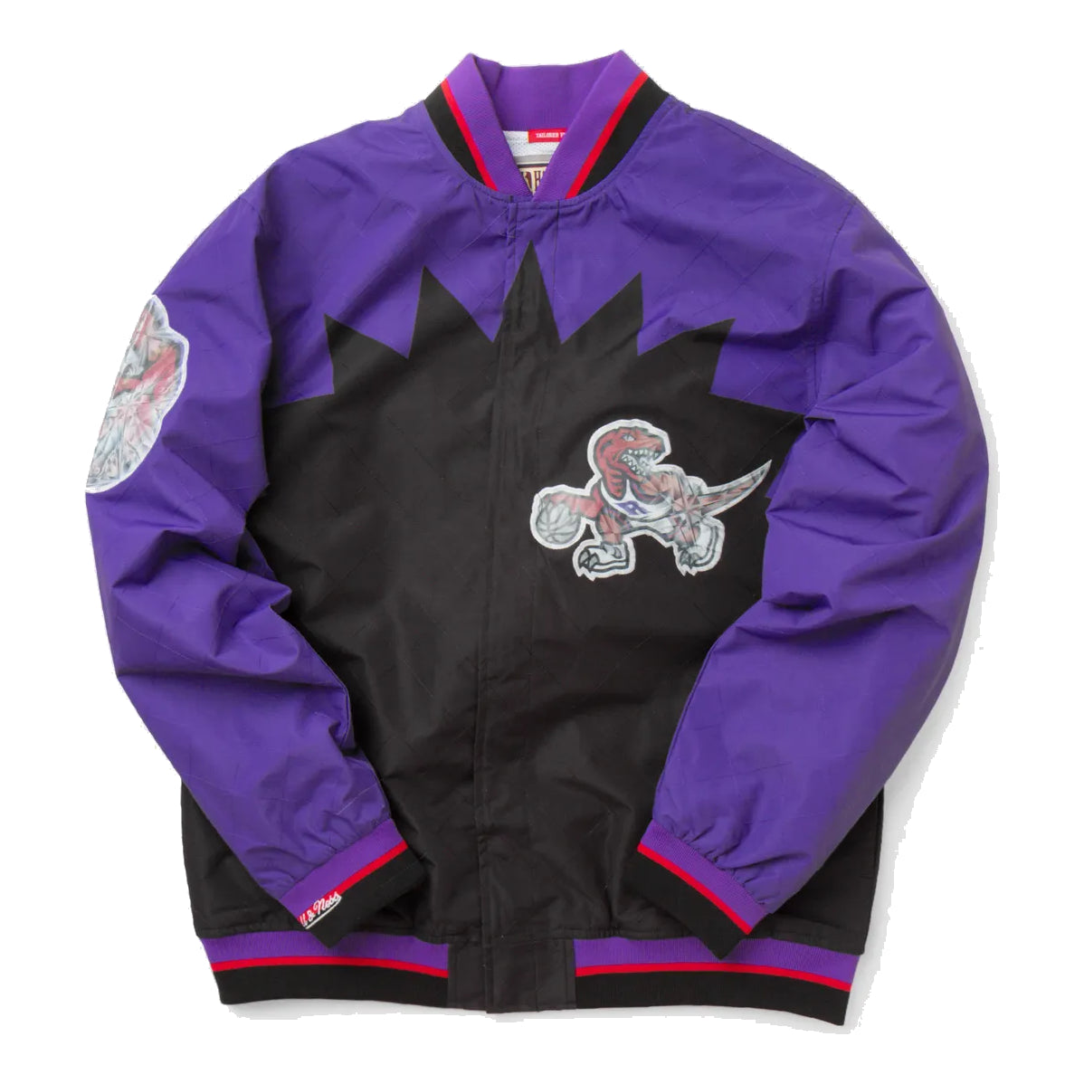 Mitchell & Ness 75th Anniversary Warm Up Jacket 'Toronto Raptors' OJBF1201-TRAYYPPPBLCK