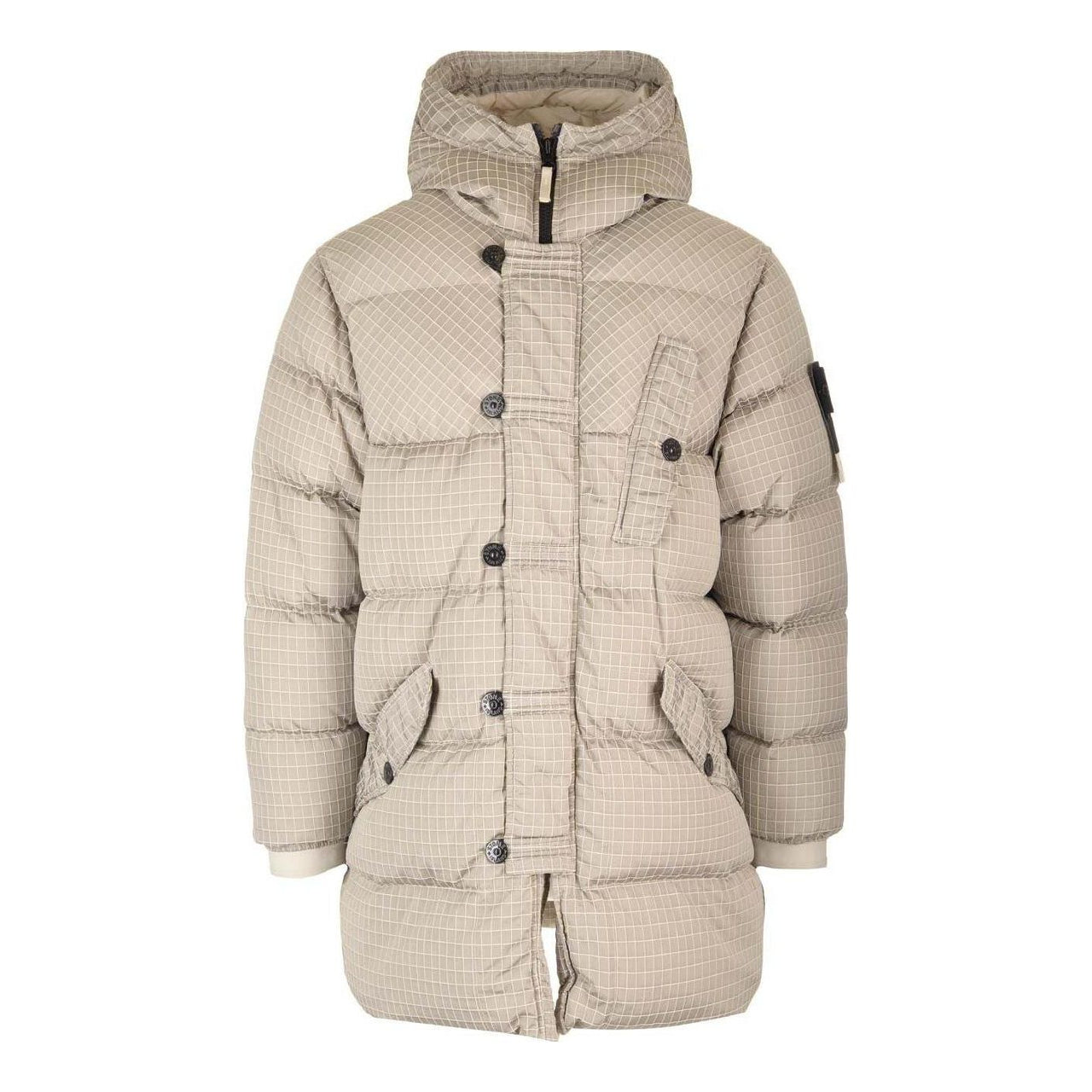 STONE ISLAND Logo-Patch Down Jacket 'Beige' 791571432-V0097