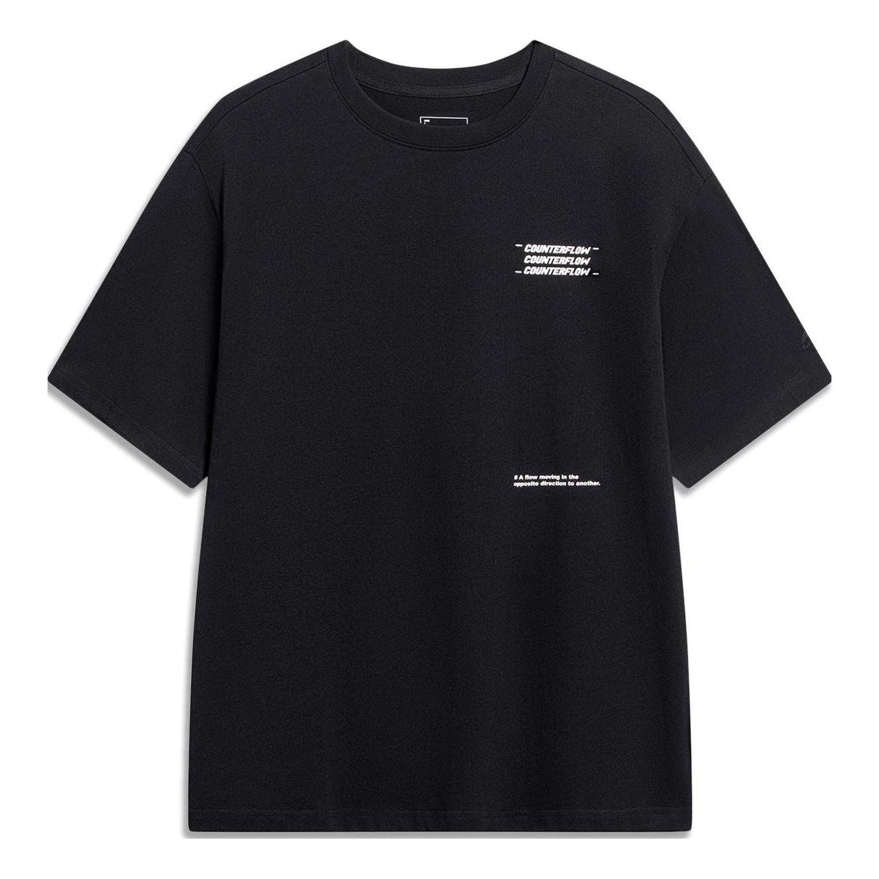Li-Ning Counterflow Graphic T-shirt 'Black' AHST537-2