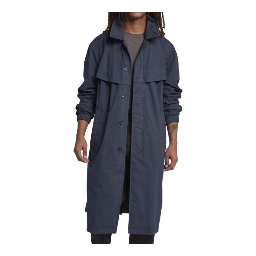 Nike Lab Made In Italy Long Jacket 'Thunder Blue Black' AO0854-471