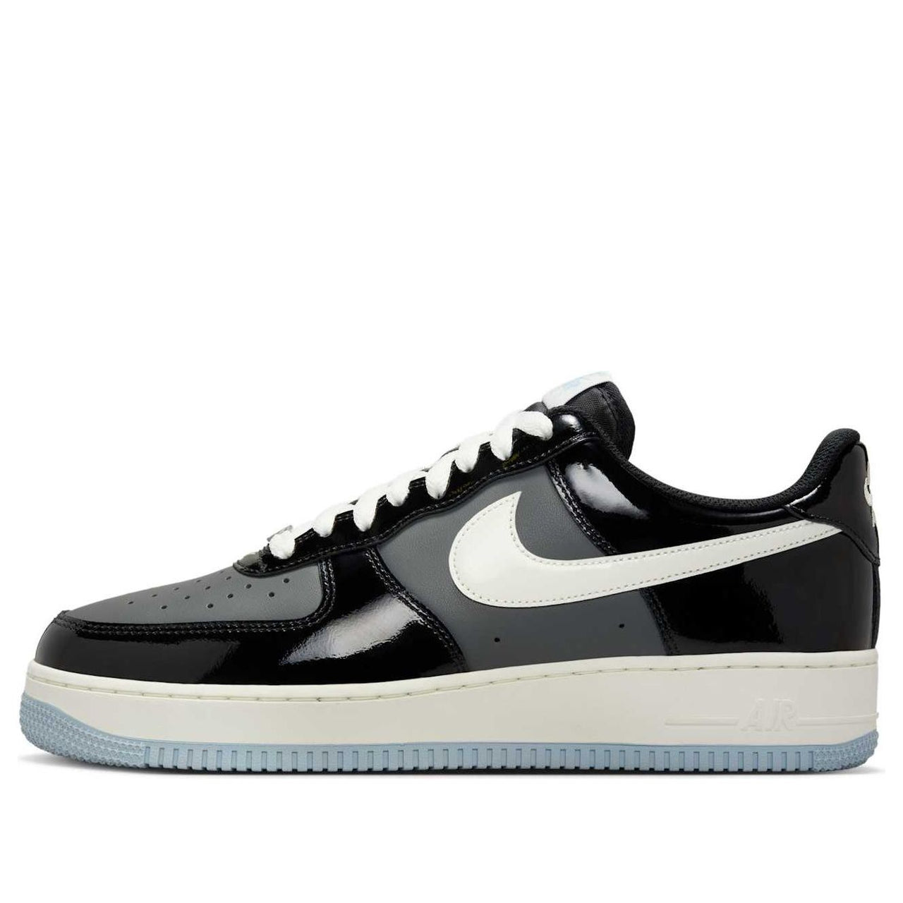 Nike Air Force 1 Low 'Black Iron Grey Patent' IB7676-001